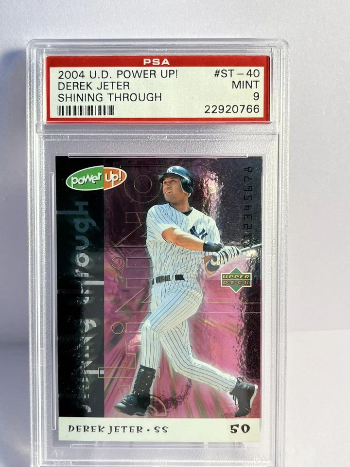 2004 Upper Deck Power Up! - Shining Through - Derek Jeter ST-40 PSA 9 RARE! - Image 1 of 2