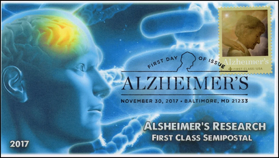17-419, 2017, Alzheimer's Research, Baltimore MD, Pictorial, FDC, Pictorial Post - Image 1 of 1