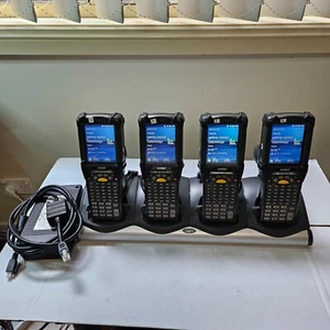 4x Zebra Motorola Symbol MC92N0 & 4 Slot Cradle P: MC92N0-GJ0SYEQA6WR Lot #1326 - Photo 1 sur 17