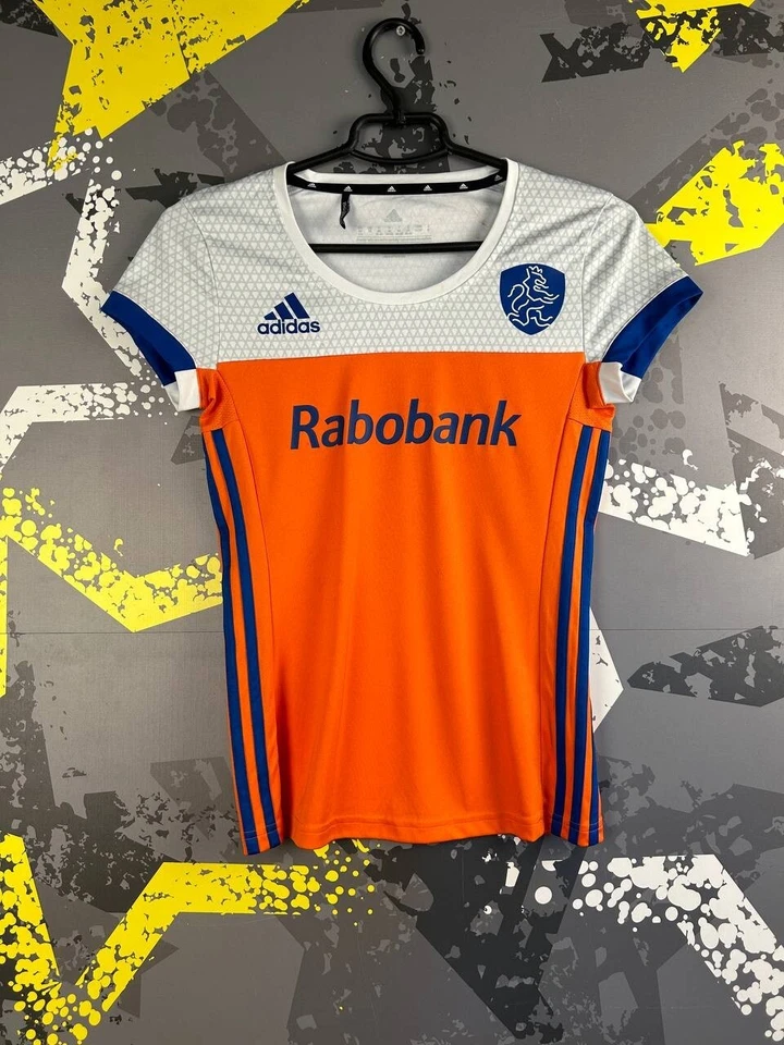 Футболка сборной Нидерландов по хоккею с Олимпийскими играми Adidas 2017 женская размер XS ig93 - Изображение 1 из 4