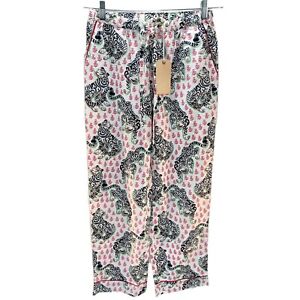 ANTHROPOLOGY PRINT FRESH THE TIGER QUEEN PAJAMA PANTS LOUNGE PANTS SIZE XS NWT