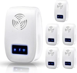 Ultrasonic Pest Repeller, Electronic Pest Repellent, Indoor Ultrasonic (6 Pcs) - Picture 1 of 6