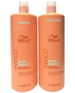 Champú y acondicionador nutritivo profundo WELLA Invigo Nutri-Enrich litro dúo - Imagen 1 de 4