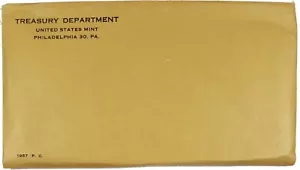 1957 US Mint Silver Proof Set Original Flat Pack Envelope ~ SEALED & UNOPENED #8 - Picture 1 of 4