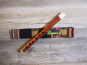 Professional Lupaca Red Bloodwood and Bone Quena in G - Picture 1 of 4