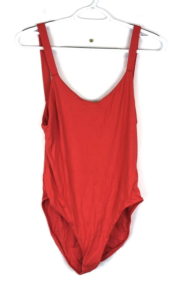 Traje de baño de una pieza rojo espalda baja Vitamin A para mujer talla 12 Foto 1 de 3