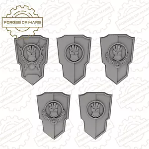 Knights - Fists - Stern Shields Destroyers (x5L with arms) - Picture 1 of 2