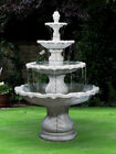 88" Large Classical Finial Fountain - Outdoor Concrete Garden Water Feature 