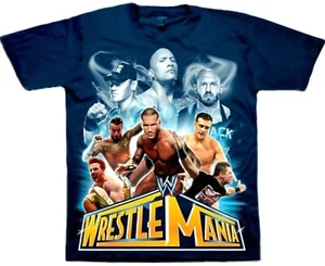 WWE WrestleMania t-shirt Child 10 12 L 14 16 XL 18 XXL John Cena The Rock New - Picture 1 of 1