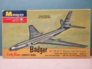 MONOGRAMMA 1/195 TU-16 BADGER #P403-49 vintage 1960 SOLO SCATOLA - Foto 1 di 3
