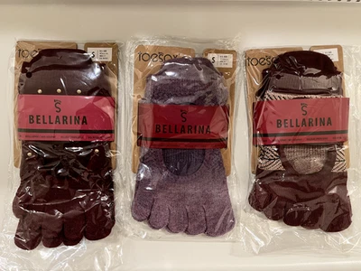 Lote de 3 - Calcetines Toesox Bailarina Punta Completa con Suela Antideslizante -Talla S  Foto 1 de 4