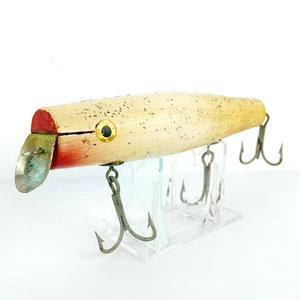 Vintage Salzwasser Brandungsangeln Köder Striper Schwimmer Plug Holz 6" ?Danny Lupo? EXC - Bild 1 von 9