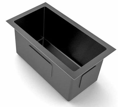 2022 Burnished gunmetal black stainless steel kitchen sink R10 hand made pantry - Image 1 of 4