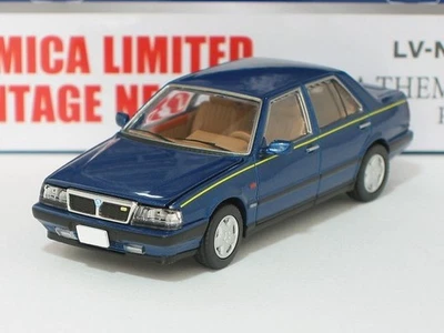 Lancia Theme 8.32 Phase II Navy Blue Tomytec 1/64 Mini Car Used - Image 1 of 4