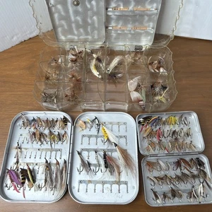 Vintage Mix Lot Wheatley Silmalloy Fly Fishing Lures Flies Collection Baits - Picture 1 of 24