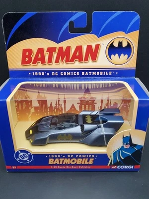 Corgi Batman 1990s DC Comics Batmobile 1:43 Scale Die Cast Black Rare - Image 1 of 4