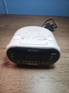 Radio sveglia Sony Dream Machine AM/FM doppia bianca modello Icf-c318 testata - Foto 1 di 8