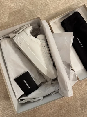 Dolce & Gabbana Portofino Leather Sneaker Women's size 37.5 - Image 1 of 4