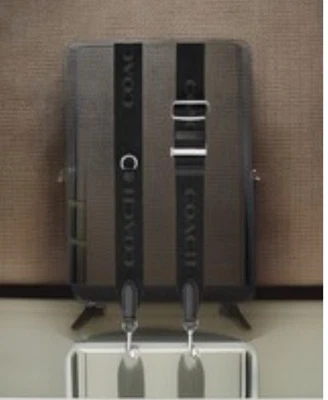 💠НОВЫЙ ремешок через плечо Coach Webbing💠Wide💠 фирменный сменный черный CR460 - Изображение 1 из 4