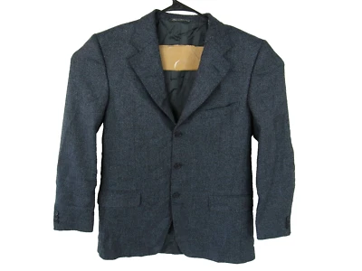 Jaqueta masculina Ermenegildo Zegna blazer macio 54L terno casaco lã 7 gotas 3 botões - Imagem 1 de 4