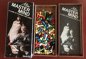 Vintage 1972 Mini Mastermind Board Game With Box by Invicta 