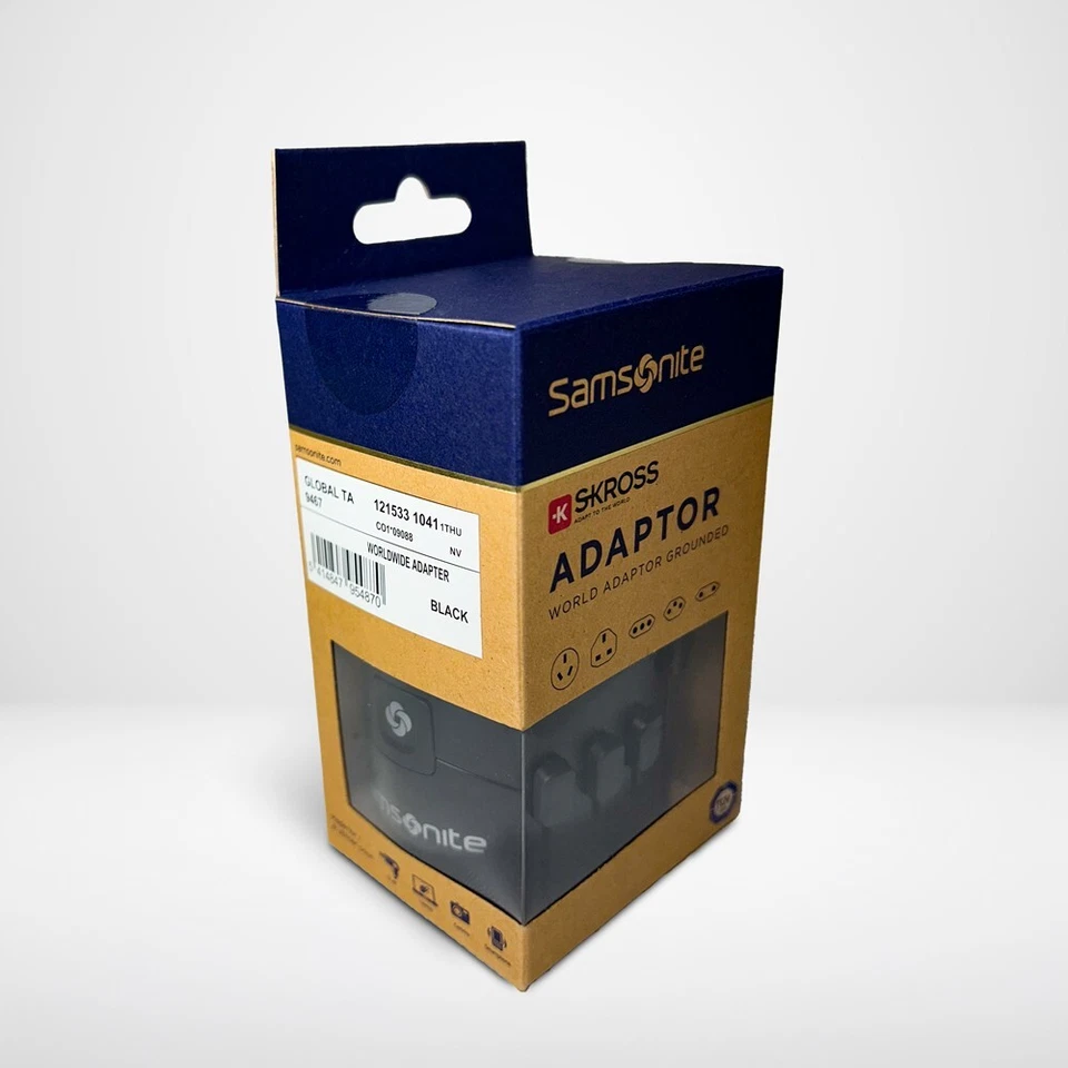 Samsonite Travel Accessories - World Adapter Pro 3+USB, Black. - Image 1 of 4