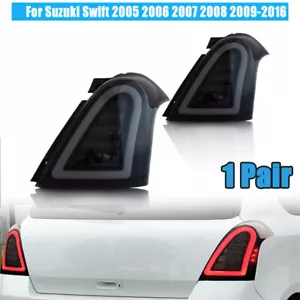 Left&Right Smoked Rear Tail Light Lamp Brake Lamp For Suzuki Swift 2005-2016 - Picture 1 of 11