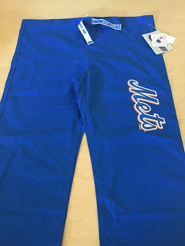 NWT New York Mets MLB Scrub PANTS Blue Baseball SIZE XS X-Small Nurse Cover