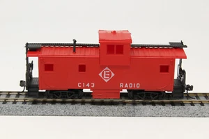 HO Roco Wide Vision Caboose Radio C143 Red - Picture 1 of 6