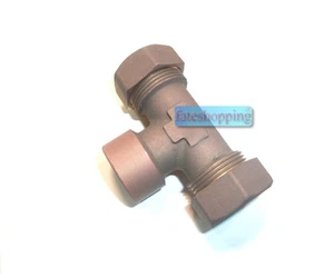 Raccordo oring per tubo rame Tee filettato 22 x 3/4F x 22 raccorderia avvitare - Foto 1 di 1