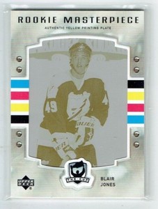 06-07 UD Upper Deck The Cup  Blair Jones  1/1  Printing Plate  Rookie