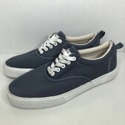 H&M ETZ Tennis Canvas Shoes Blue  White Men 10 US EUR 43 - Image 1 of 4