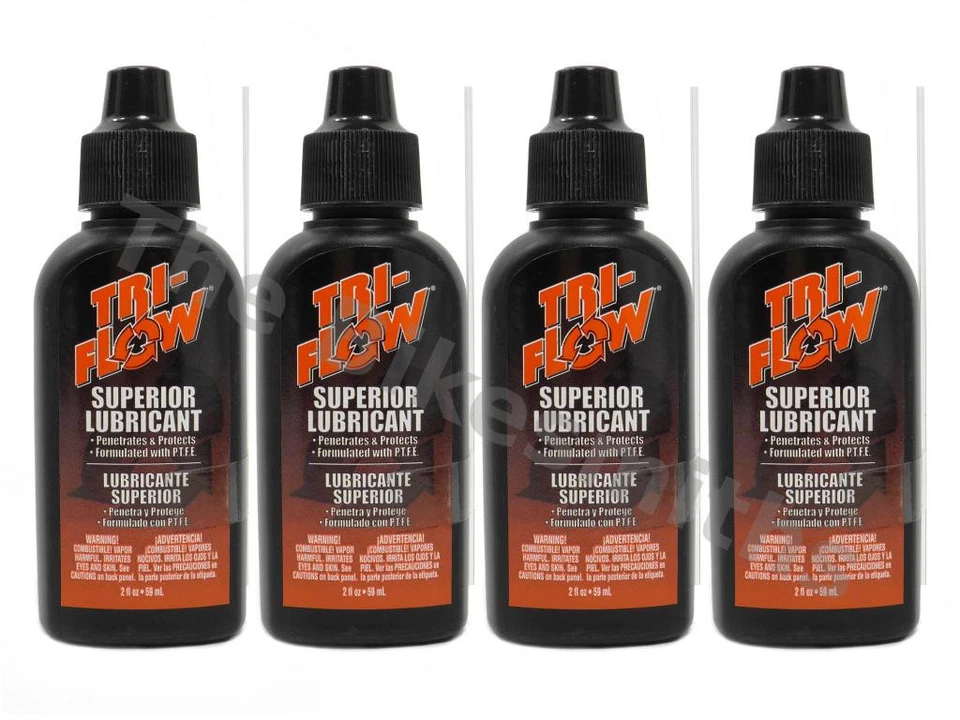 TRI-FLOW 4 Pack - 2oz Drip Superior Lube Lubricant Triflow Teflon Bike Chain  - Image 1 of 1