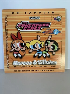 RARE The Powerpuff Girls Heroes &Villains CD Sampler Promo Use Only Not For Sale - Image 1 of 4