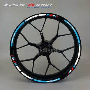 GSX-R1000 reflective motorcycle wheel decals rim stickers for suzuki gsxr 1000 - Picture 1 of 7