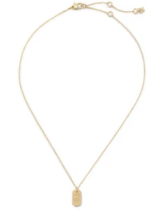 $58 NWT KATE SPADE GOLD TONE PEACE SIGN 19” NECKLACE- I13V - Picture 1 of 2