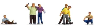 NOCH 36559 Betrunkene 6 Figuren Spur N 1:160 handbemalt Neu - Bild 1 von 3
