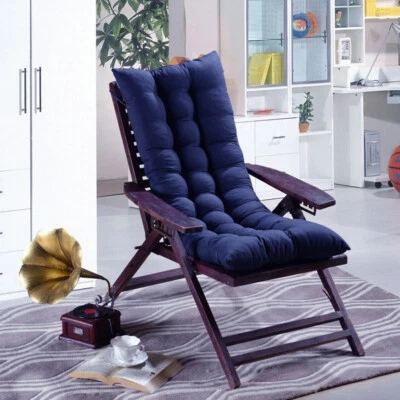 Garden Bench Cushion Swing Rocking Recliner Chair Seat Pad Cotton 8cm Thick Pads