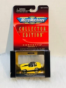Micro Machines Collector Edition Corvette Series 1 1967 Sting Ray Yellow - Picture 1 of 8