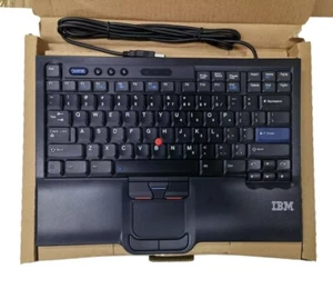 Genuine Lenovo IBM SK-8845RC UltraNav USB Wired Keyboard TrackPoint - US English - Picture 1 of 10