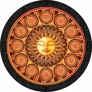 Bohemian Sun Spare Tire Cover -Add NOTES during checkout with checkout - Picture 1 of 6