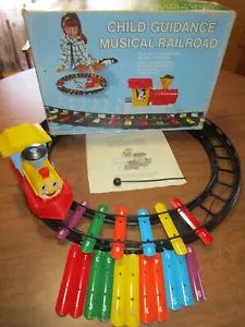 VTG 60s Child Guidance MUSICAL RAILROAD Complete Xylophone Chimes, Tracks, Train - Picture 1 of 13