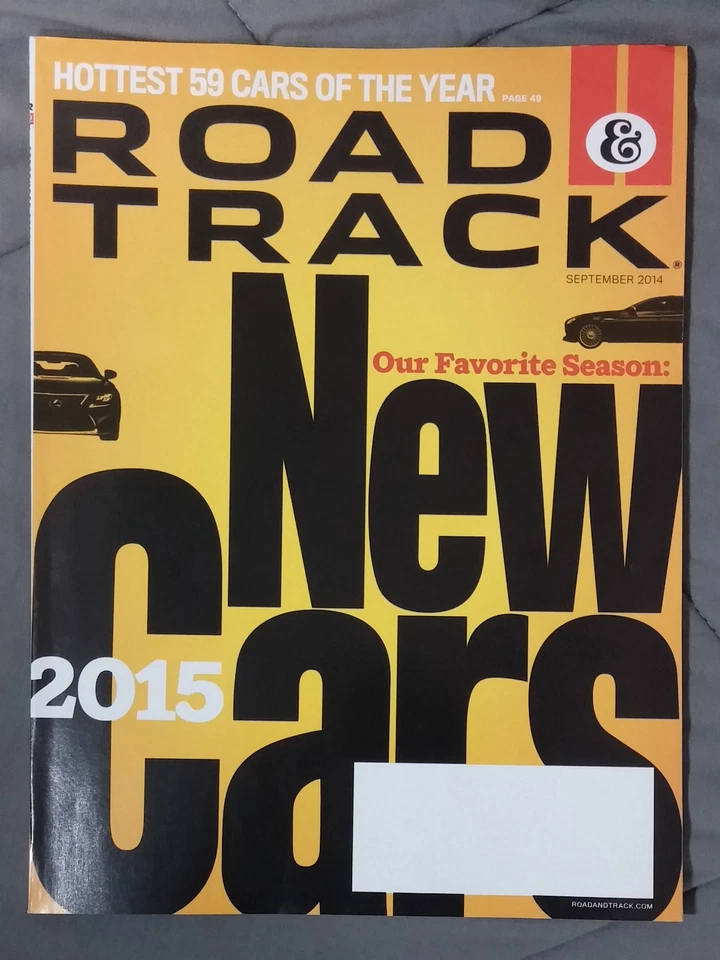 ROAD & TRACK CAR MAGAZINE 2014 SEPTEMBER BMW M3 LEXUS IS LFA 2015 NEW CARS Foto 1 de 1