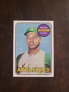2017 Topps Reggie Jackson Rediscover Topps Promo Reprint Oakland Athletics - Picture 1 of 2