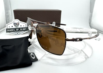 OAKLEY DEVIATION BROWN CAMO DARK BRONZE SUNGLASSES OO4061-08 NEW VINTAGE RARE - Image 1 of 4