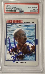 Freitag der 13 - Autogramm Auto Ari Lehman - Jason 1 - PSA/DNA - Jason Voorhees - Bild 1 von 2