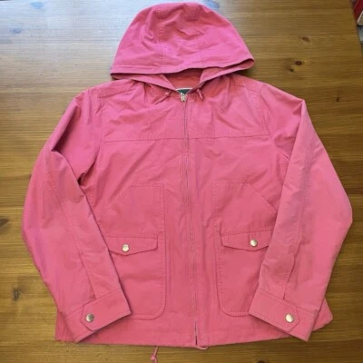 Chaqueta Ligera Deportiva Larry Levine De Colección con Cremallera y Capucha - Rosa - Mediana Foto 1 de 4