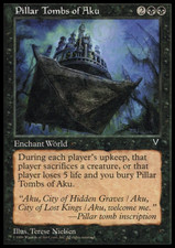 MTG: Pillar Tombs of Aku -Visions - Magic Card
