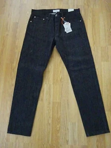 Men's JACK SPADE BT-02 SELVAGE Slim Black Jeans Button Fly Size 33 X 31 - Picture 1 of 9