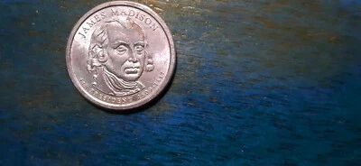 Rare Presidential Dollar Coin 4th President James Madison 1809-1817  - Image 1 of 2